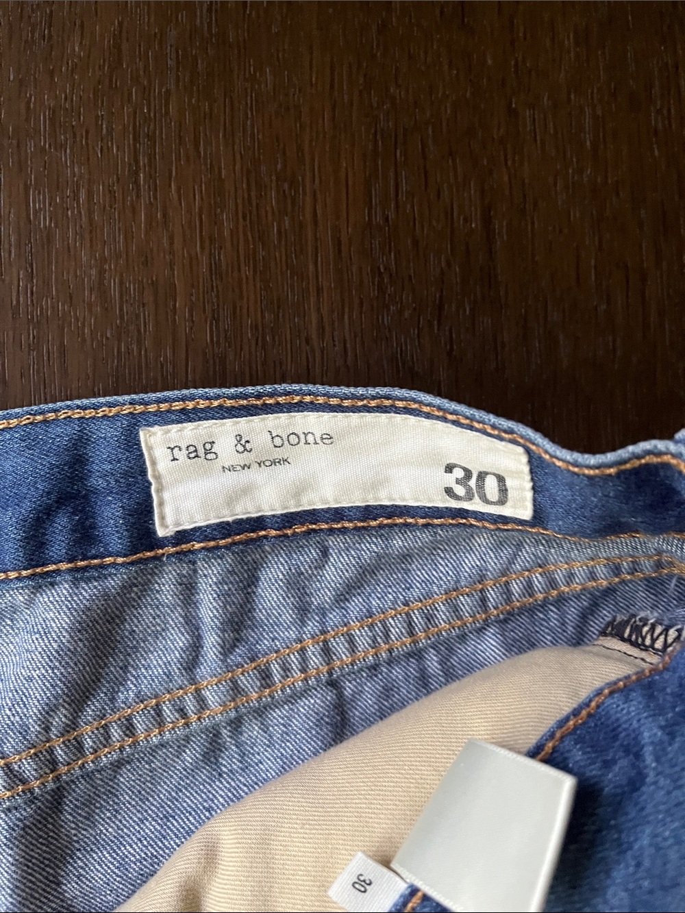 Rag and bone Blue Distressed Denim Women’s Shorts - Picture 2 of 5